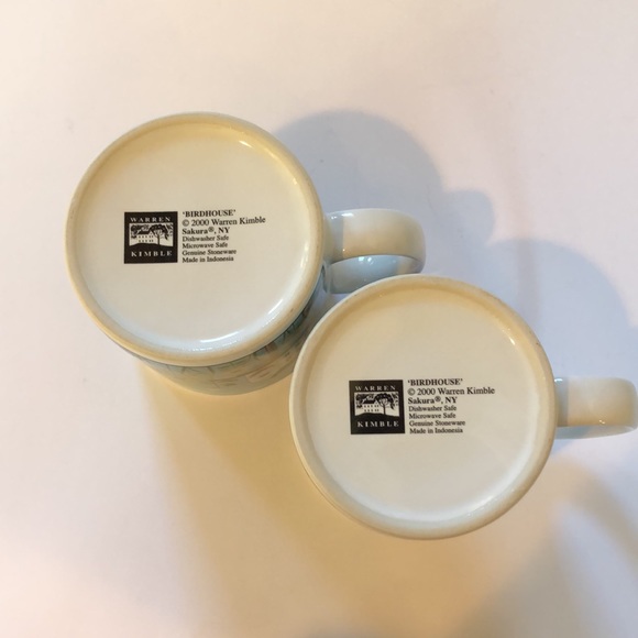 Bird Mugs, Vintage, Warren Kimble, Set of 2 - Picture 5 of 6